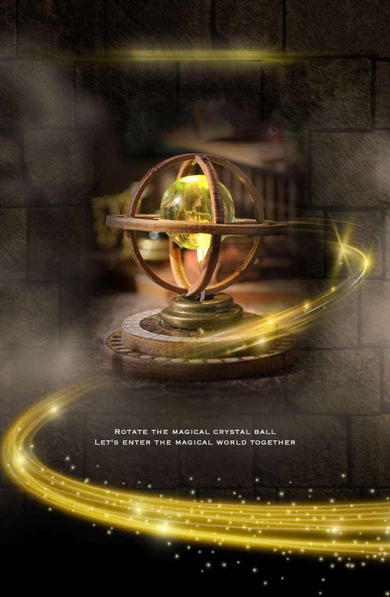 Building Toy Architectural Model Toy Set Style Lv 003 Magic House  Add   Dust Cover