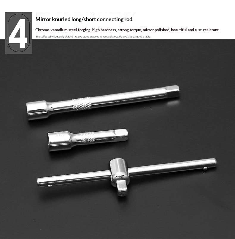 Repair Tools Color 46Pcs Socket Set Deep  Spark