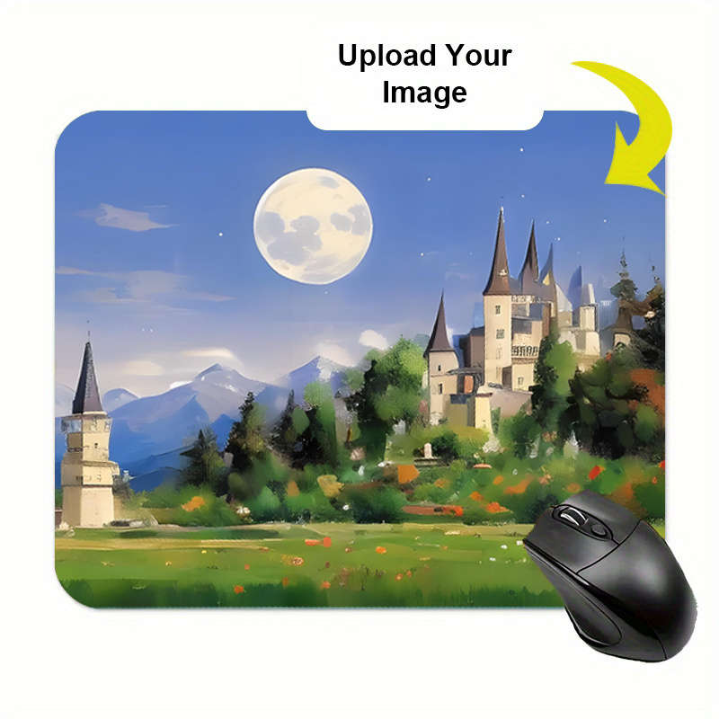 UltraSmooth EcoFriendly Custom Photo Mouse Upload Your For Pc Gamers 18X20Cm