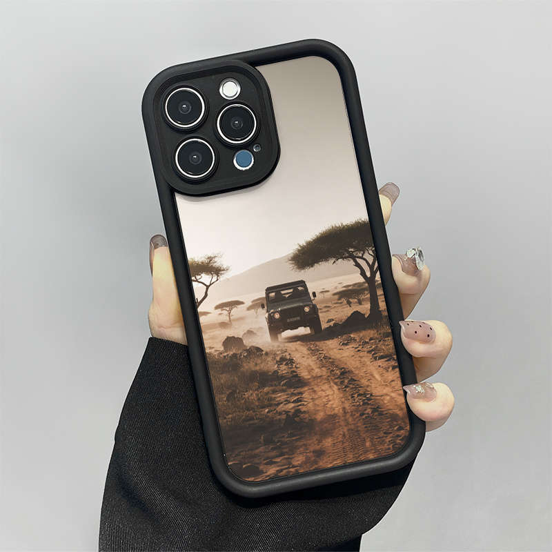 1Pc Mixed Color For iPhone 14 Plus African Savannah Phone Case