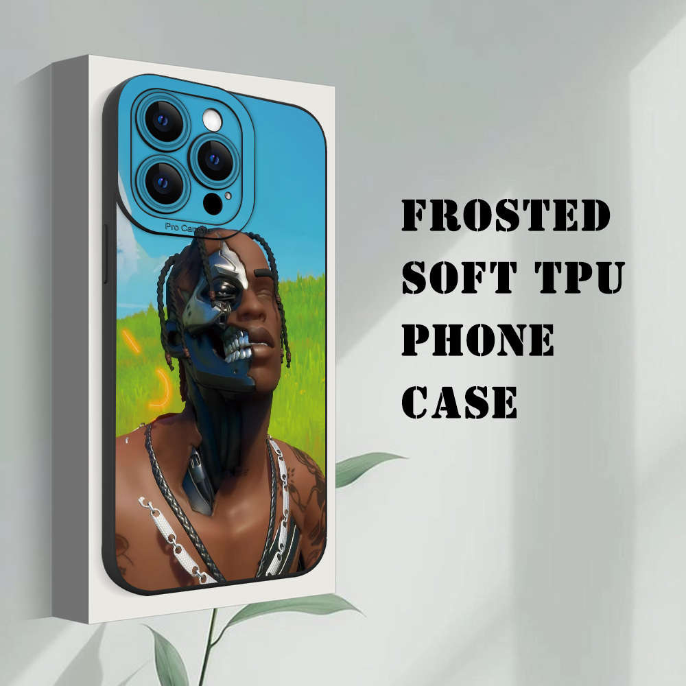 1Pc Black For iPhone 14 Dreadlock RAP Boy Phone Case