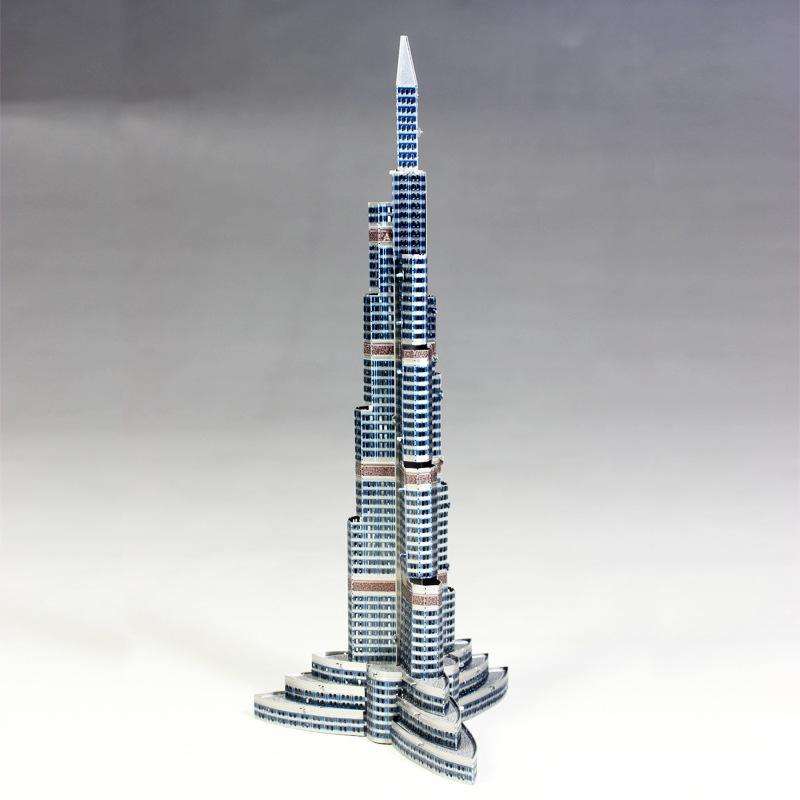 Building Toy Architectural Model Toy Set Color Silvery
