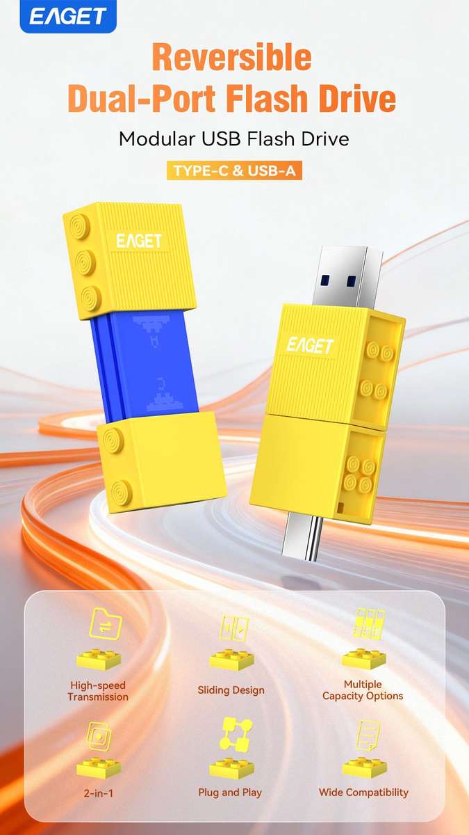 Usb Flash Drive Color Yellow White Storage 64Gb