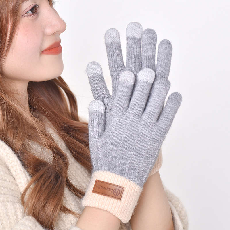 Classic Durable These Women Knitted Touchscreen Gloves Are Made From Soft