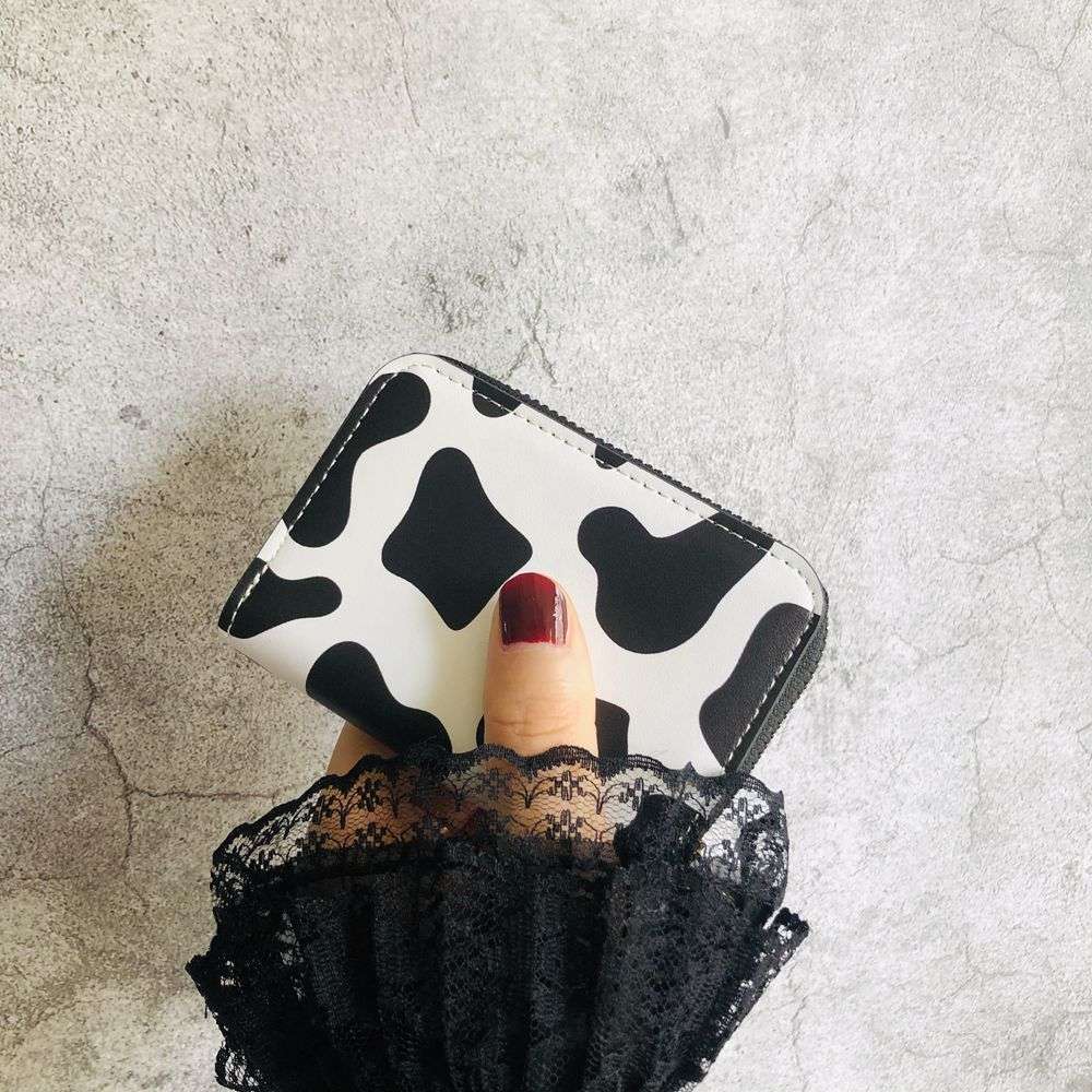 Of Cute Card Holder Featuring A Brave Cow Design Large Capacity With Multiple Slots Compa