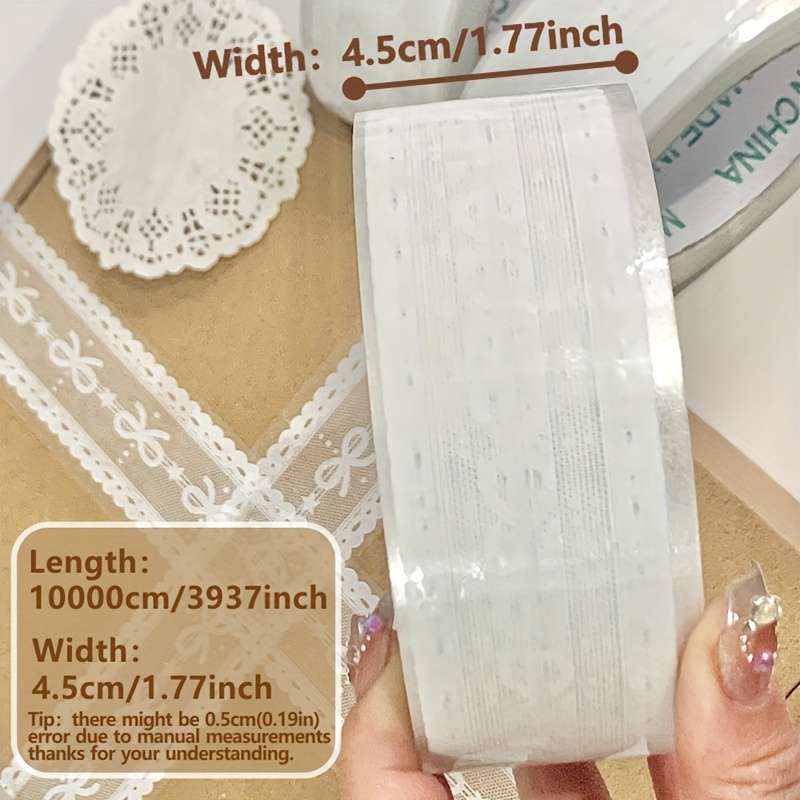 Adhesive Tape Color White Lace Quantity1 Roll