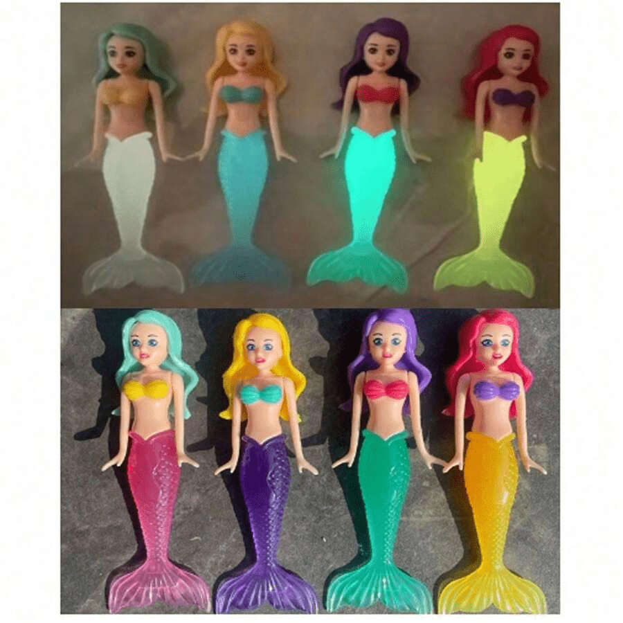 Childrens Toys Color 4Pcs Assorted Varieties Items4Pcs Glowing Mermaid