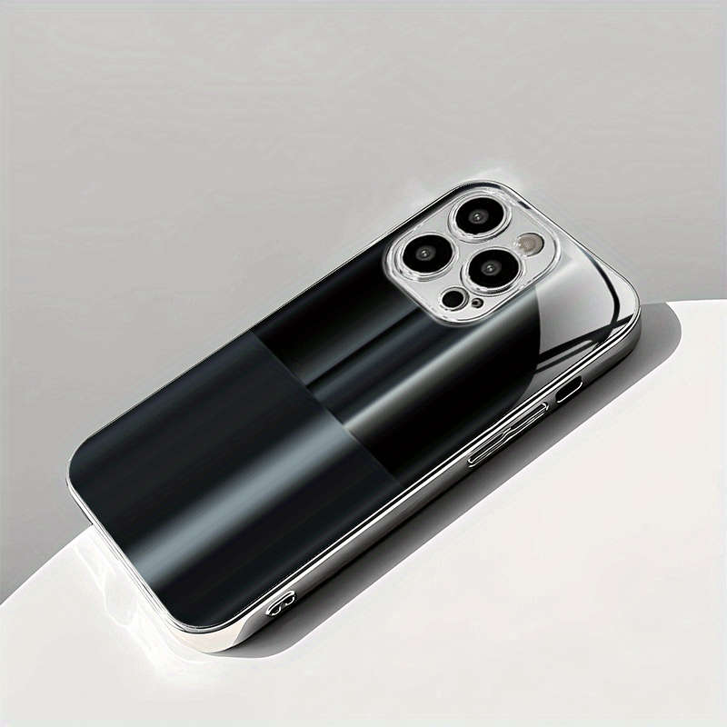 1Pc Silvery For iPhone 12 Mini Business Reflective Phone Case