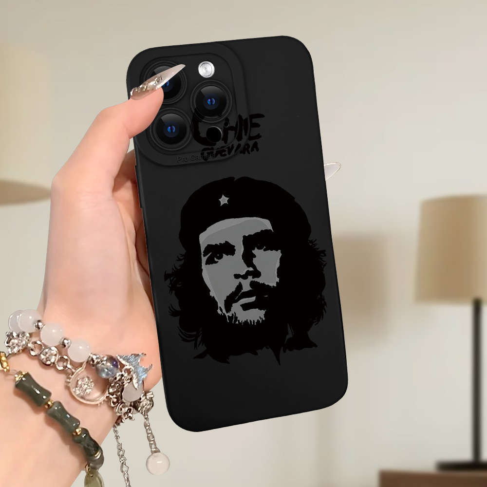 1Pc Black For iPhone 15 Che Guevara Themed Phone Case