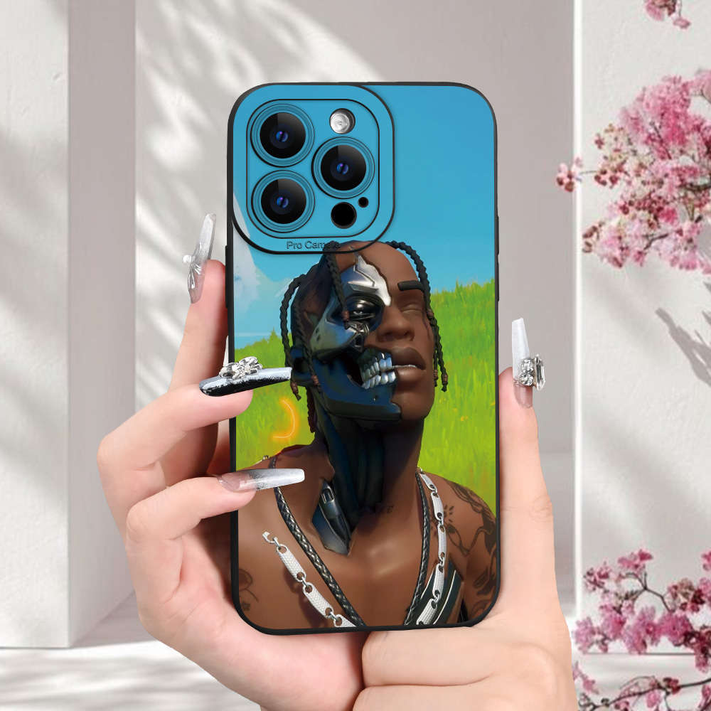 1Pc Black For iPhone 14 Dreadlock RAP Boy Phone Case