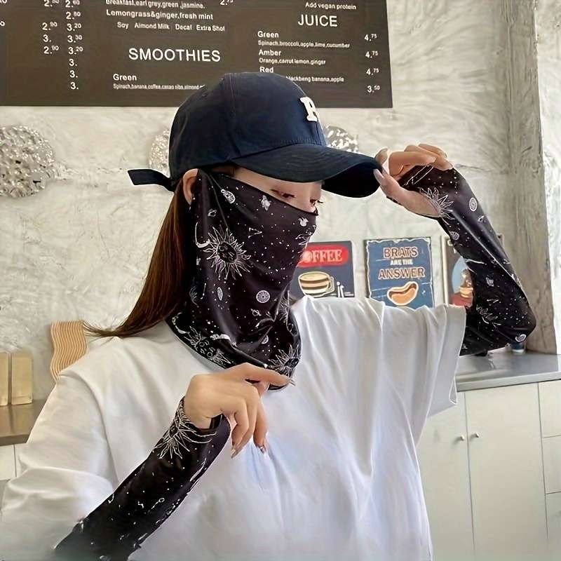 2Pcs Set Including Sunshade Veil And