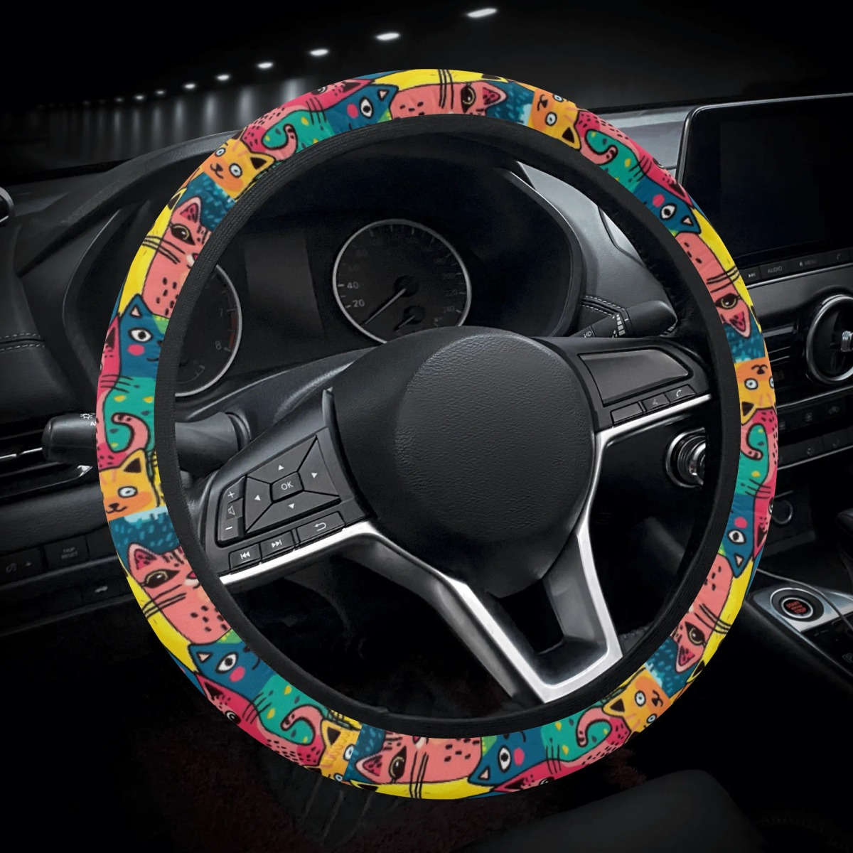 Car Steering Wheel Cover One Size