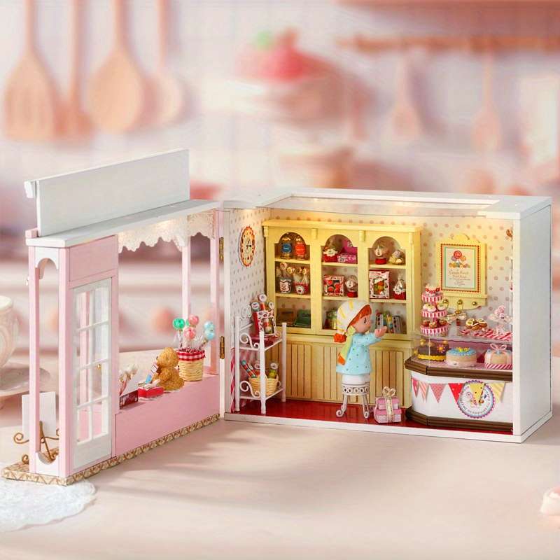 3D Building Model Puzzle Set Color Style1