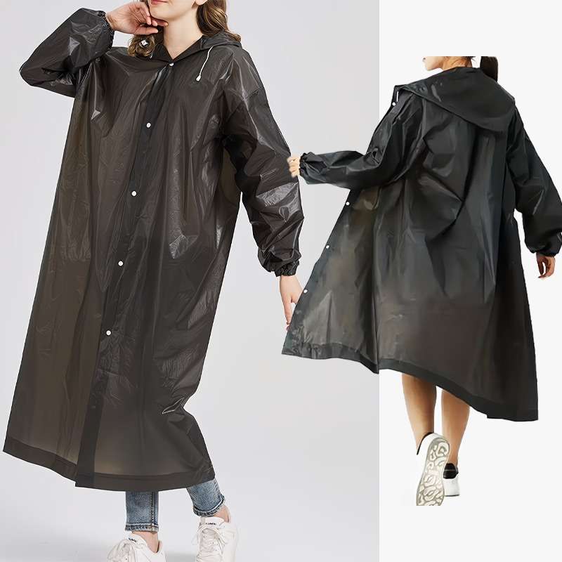 Raincoat Black Quantity 3Pcs