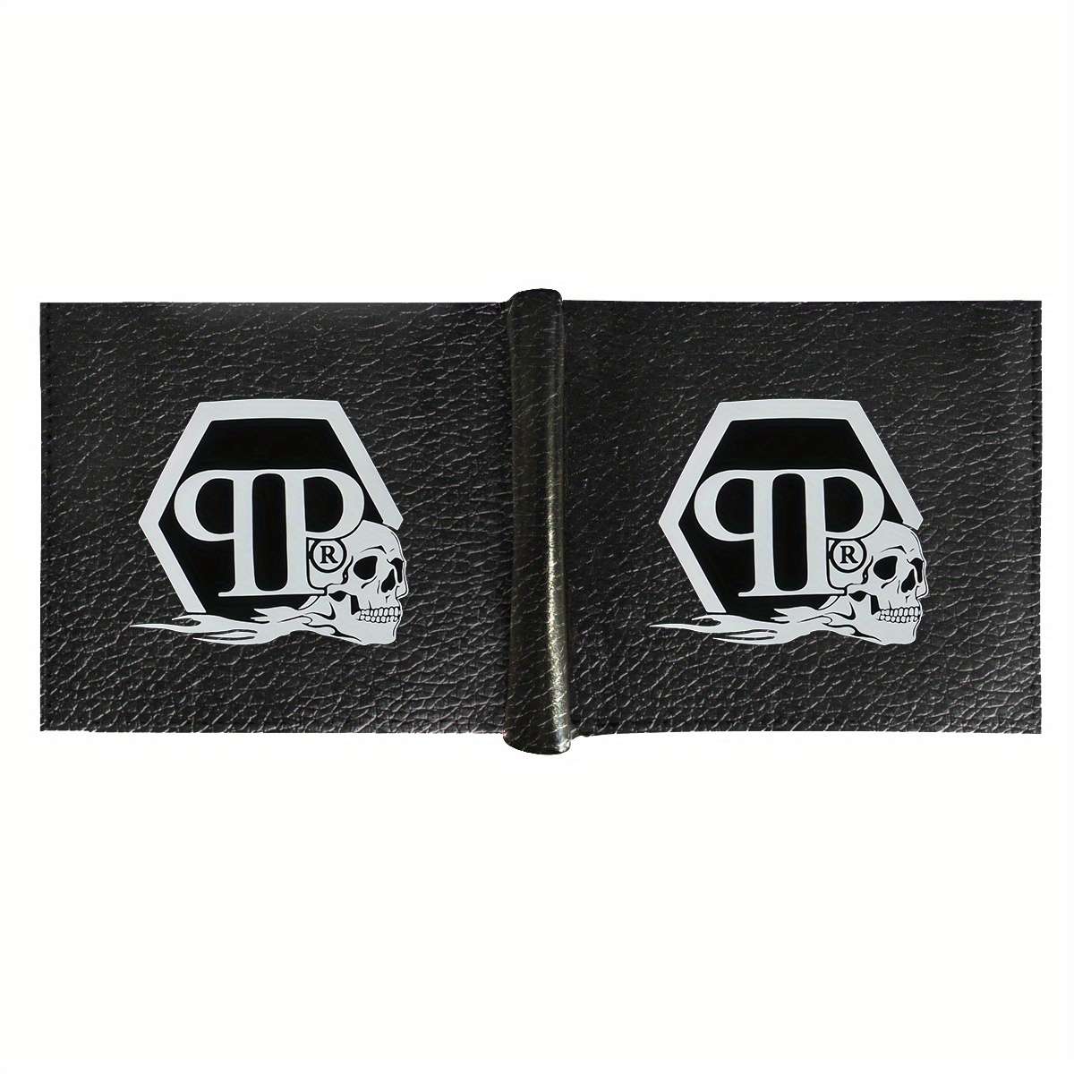 Philipps Plein Men'S Faux Leather Wallet Casual Style With Crocodile Pattern Multifunctio