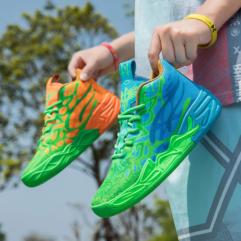 Basketball Shoes Color Mandarin Duckorange  Orchid Sizeuk 5