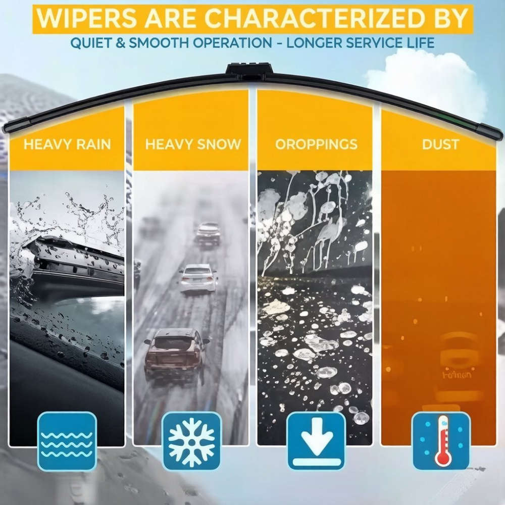 Windshield Wipers Quantity 3Pcs