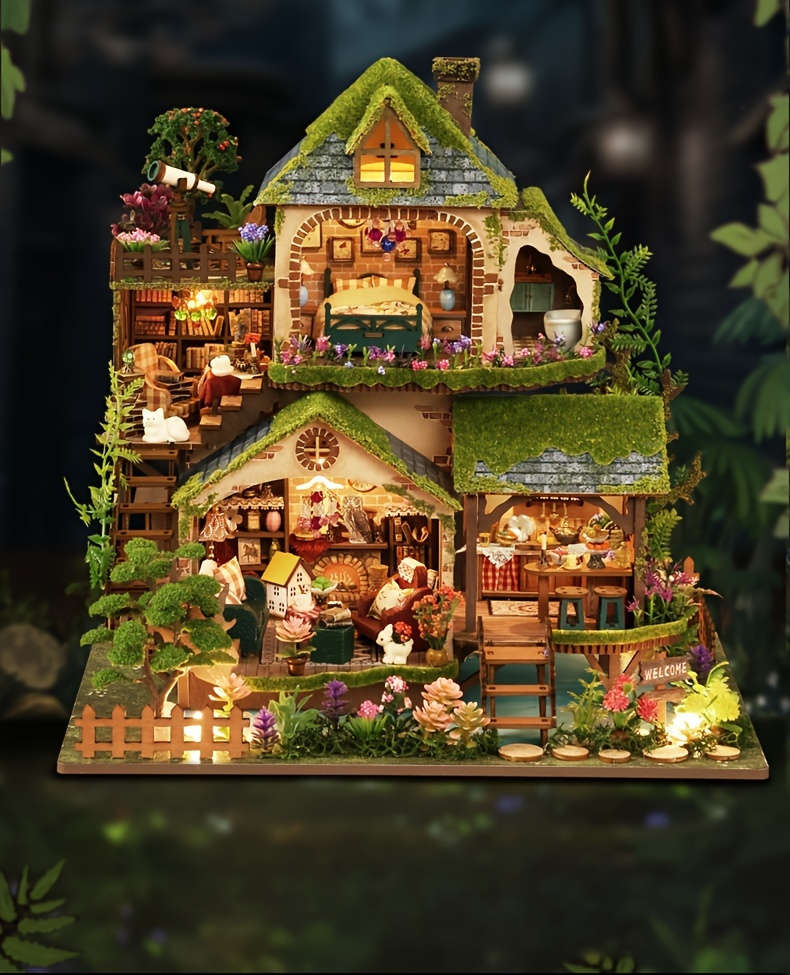 3D House Puzzle Model Model A01
