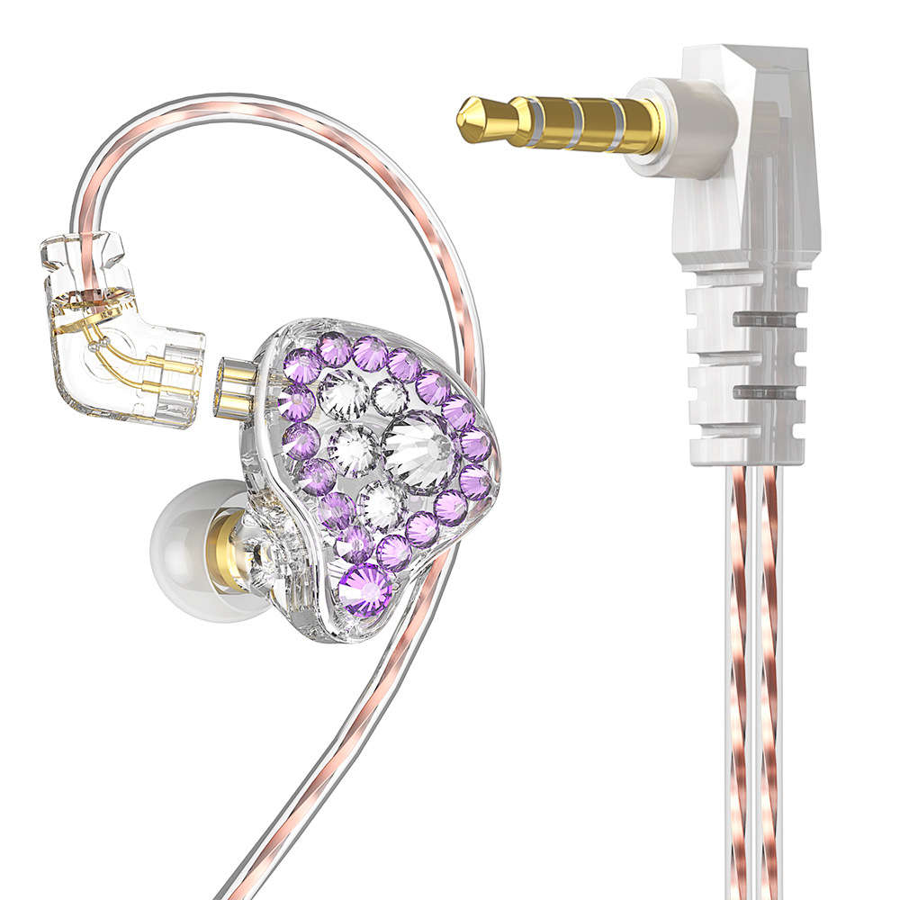 Wired Headphones 1.2M With Wheat-Purple