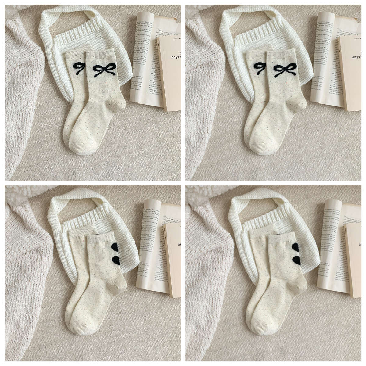 Women S Socks Color 2Bows2Hearts Size One Size Fits All