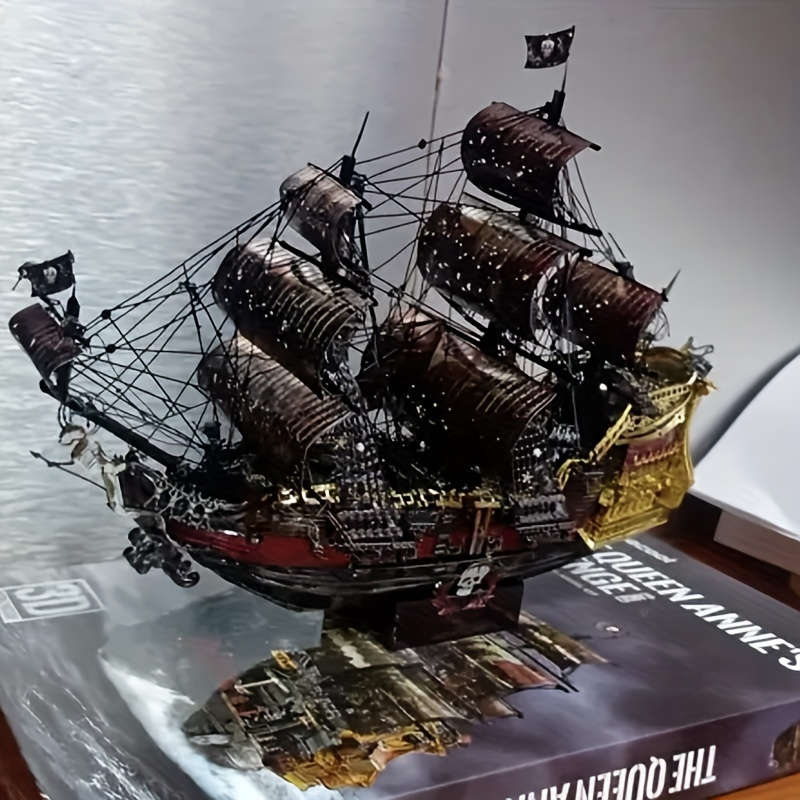 3D Jigsaw Puzzle Model Ship Style Black Pearl Quantity One Box