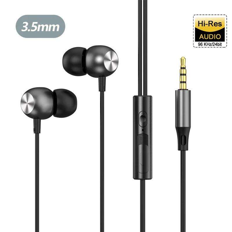 Wired Headphones Black 3.5Mm