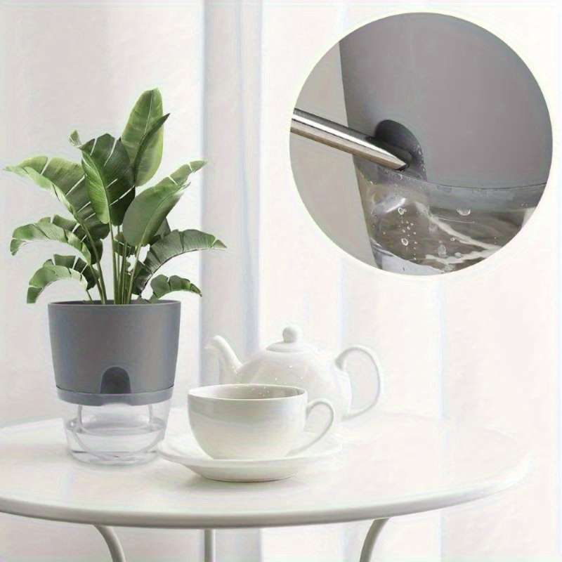 Flowerpot Items Gray 6 Pieces