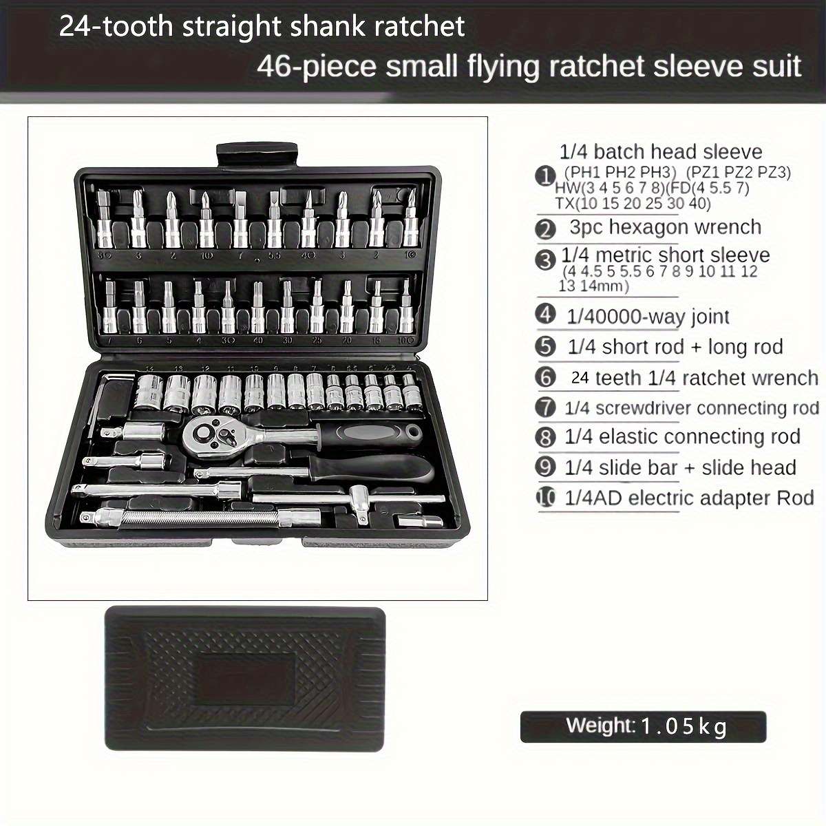 Screwdriver Bit Tool Set Color 53 Piece Socket Set Shenzhen Size Ht53And46 5746