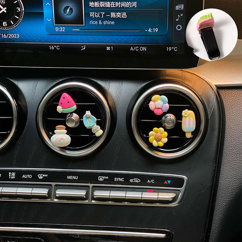Car Interior Decor Style Cute Potted Animals 6 Pack