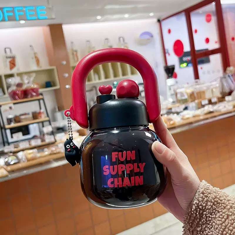 Water Cup Color Black Red Capacity800Ml
