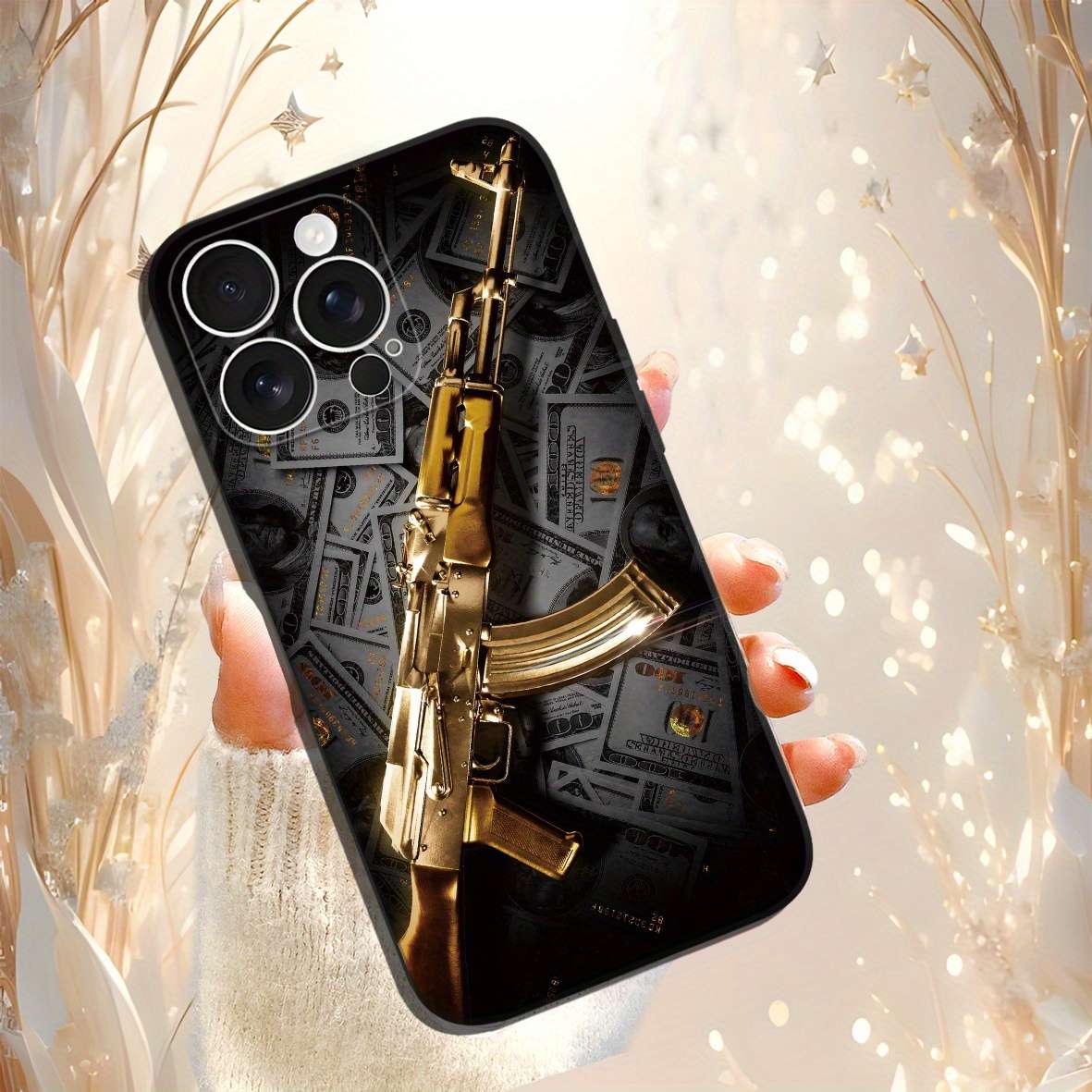 1Pc Black For iPhone 13 Mini Beautifully Designed Phone Case