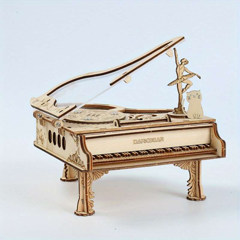 3D Puzzle Musical Instrument Model Color Piano Music Box