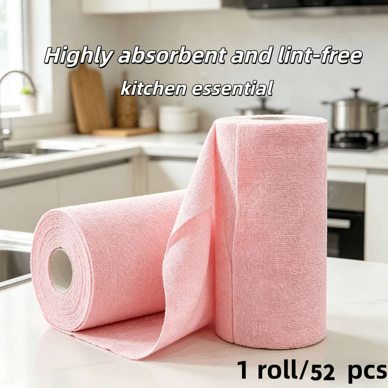 Rag Color Pink Color Quantity 1 Roll 52Pcs