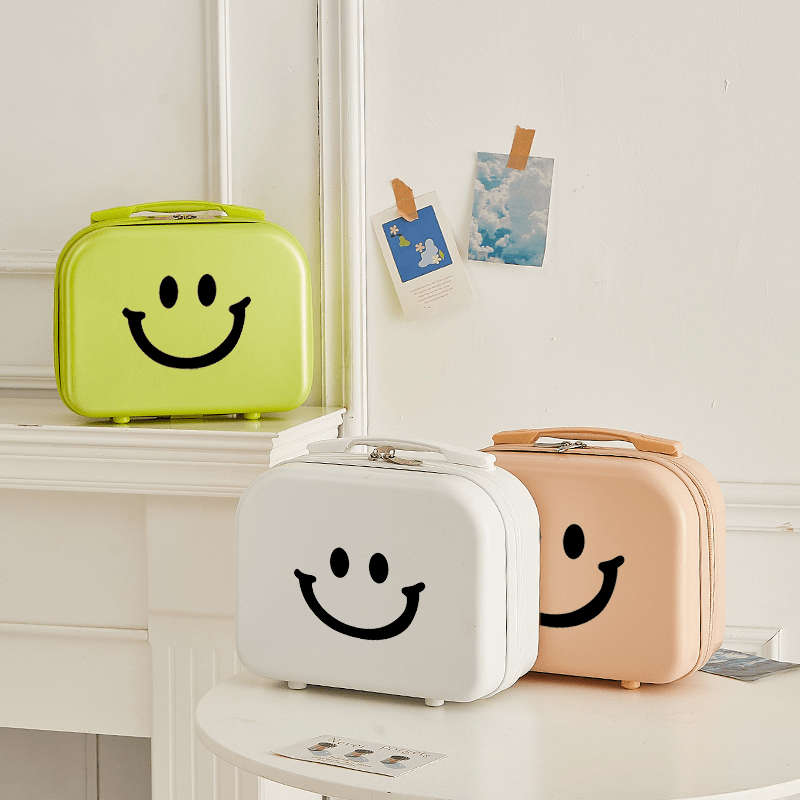 Super Inch Portable Cosmetics Travel Bag Lightweight Suitcase Makeup Organizer W