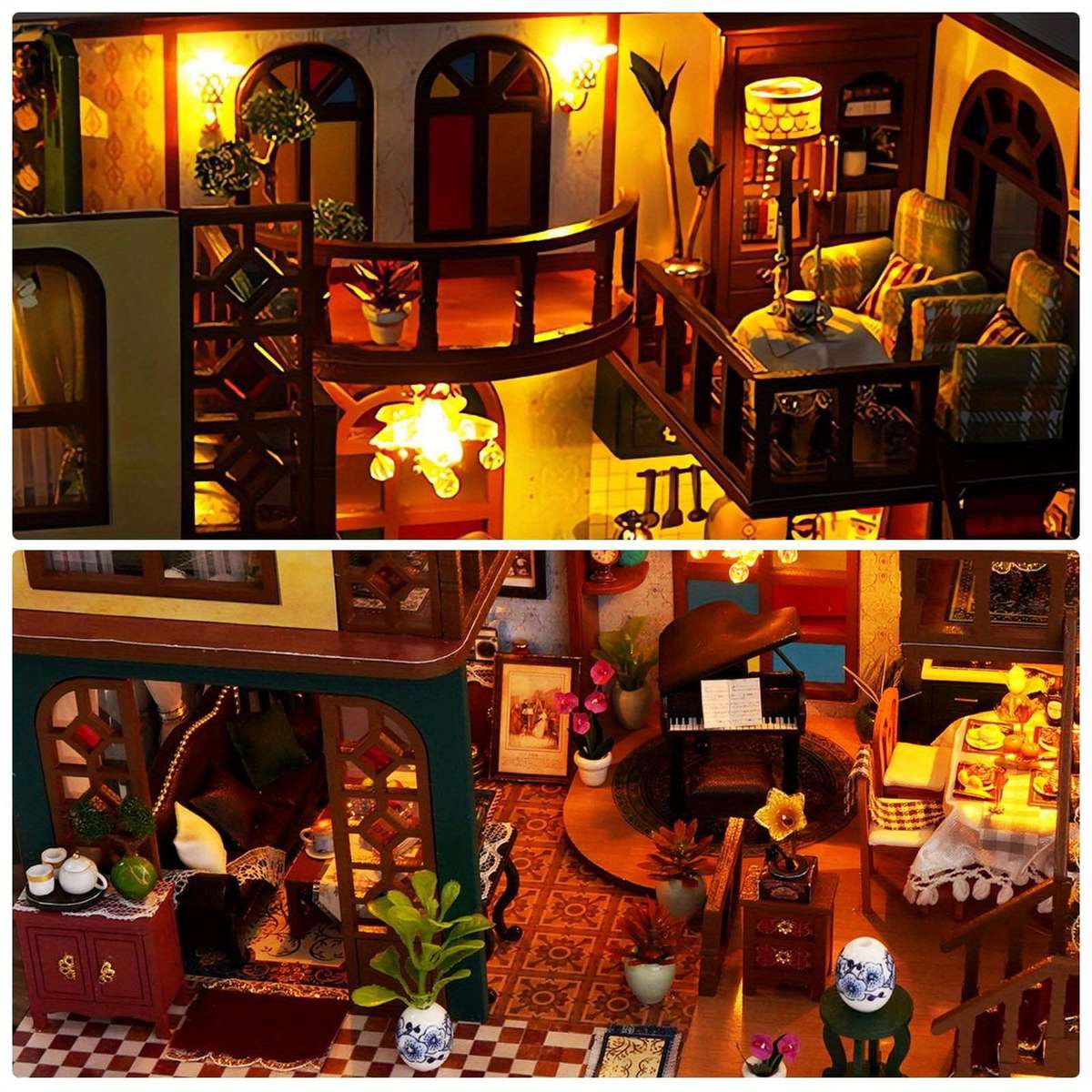 3D House Puzzle Model Color Style1