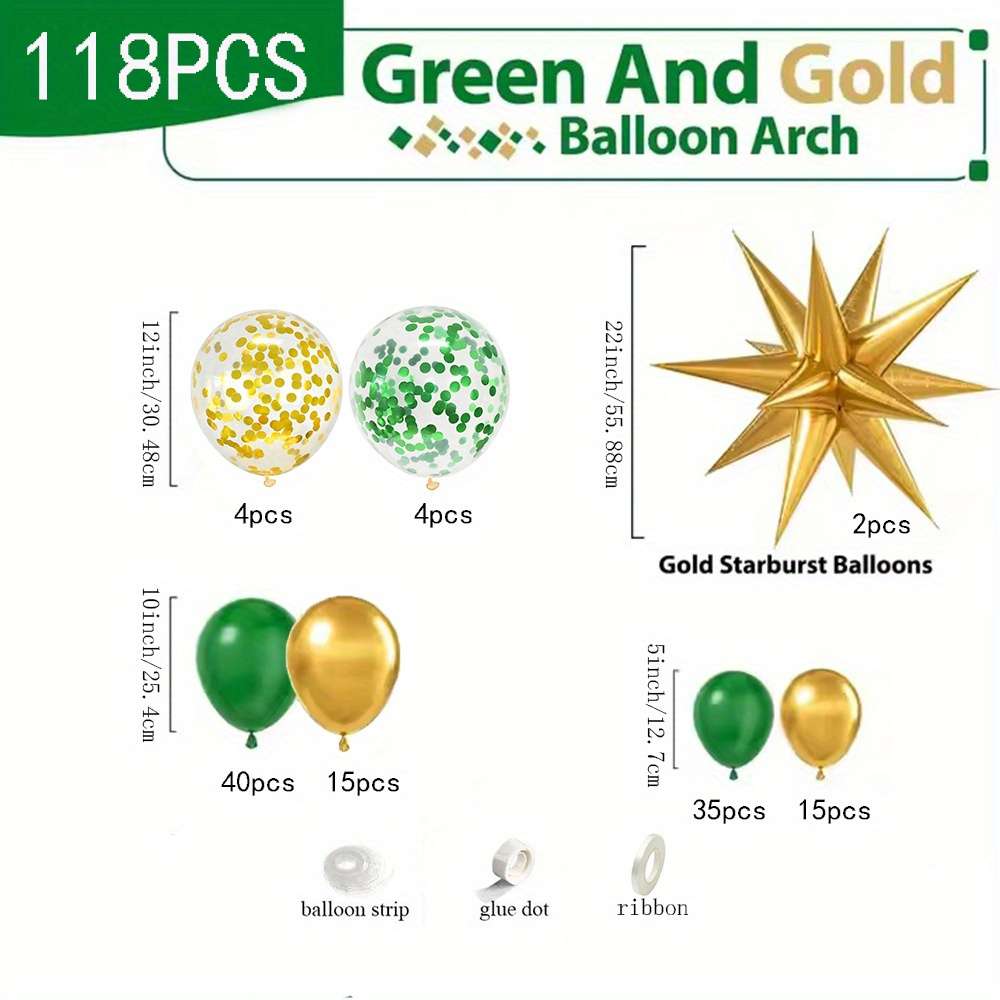 Balloon Quantity 118Pcs Set
