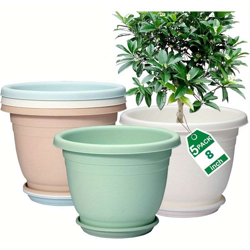 Flowerpot Quantity 20.32 Cm 5 Pack