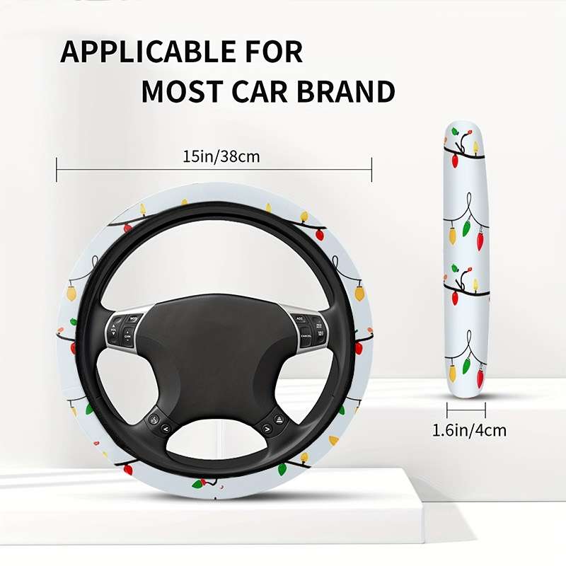 Car Steering Wheel Cover 38X38 Style Digital Printing