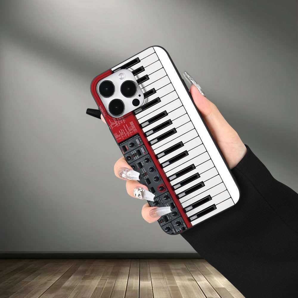 1Pc Mixed Color For iPhone 16 Pro Max Piano Sound Phone Case