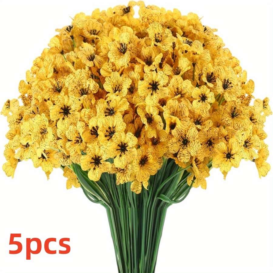 Simulated Flower Color Red Quantity5Pcs