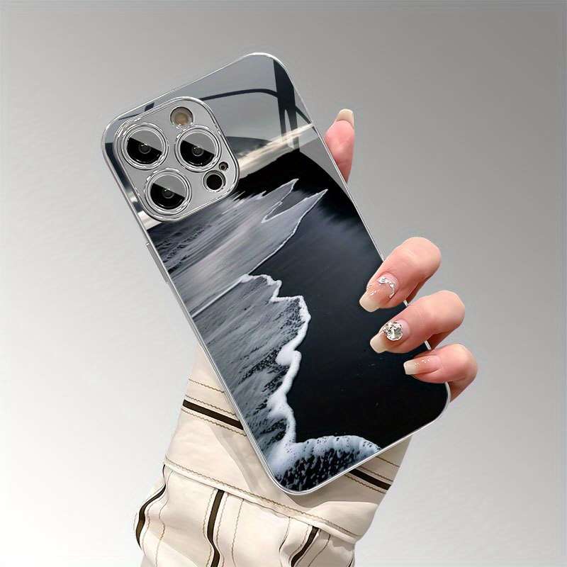 1Pc Mixed Color  For iPhone X Nature Night Beach Phone Case