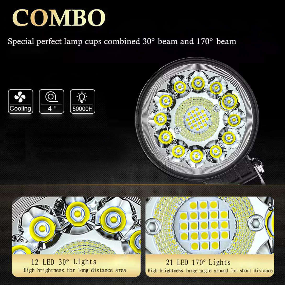 Car Lights Items 2Pcs Round Light