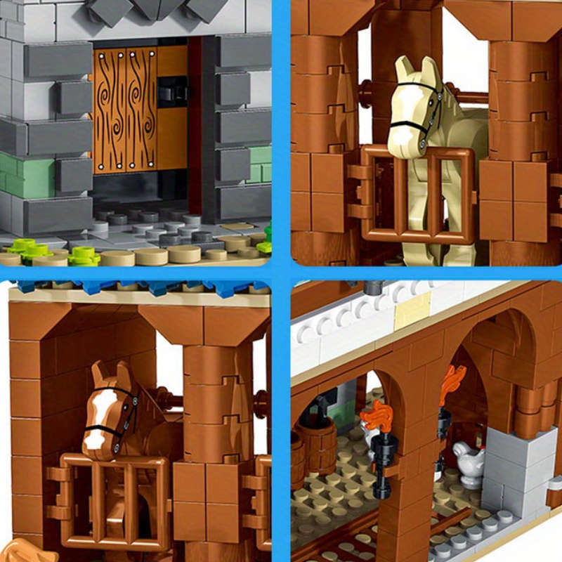 3D Building Model Puzzle Set Color Mk 50105
