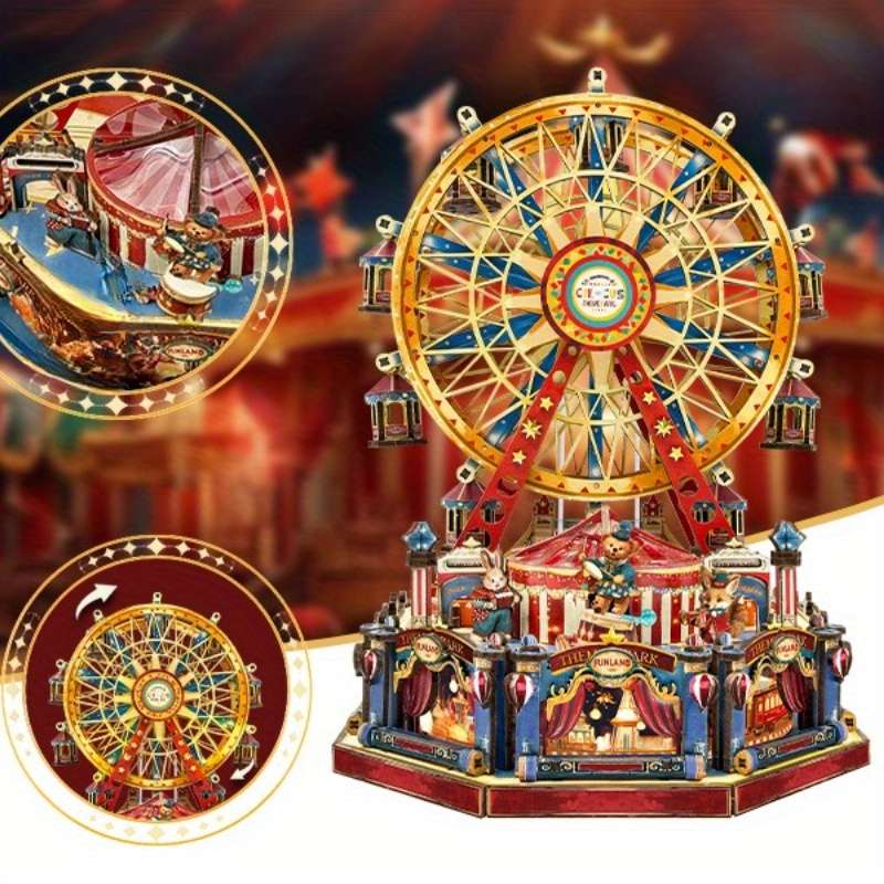 3D Building Model Puzzle Set