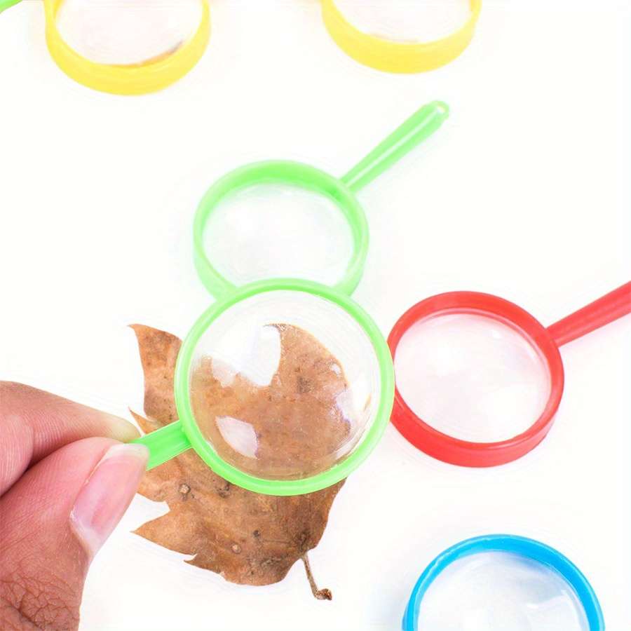 Classic 12 Portable Pocket Hand Held Magnifying Glass Coded Lenses Random 8