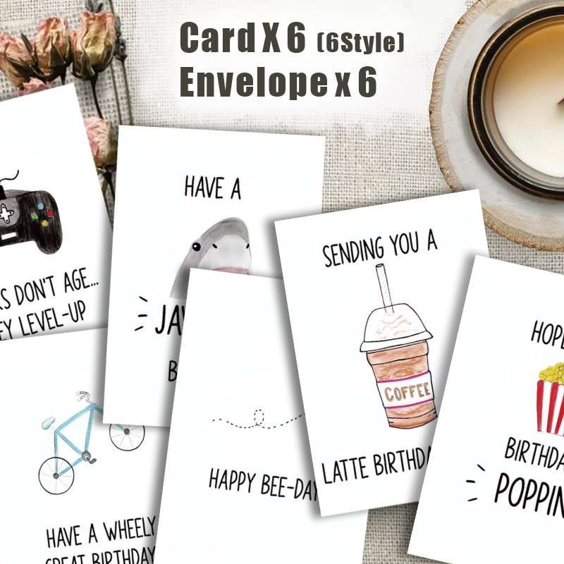 Greeting Cards Color 12 Pieces 6 Greeting Cards 6 Envelopes