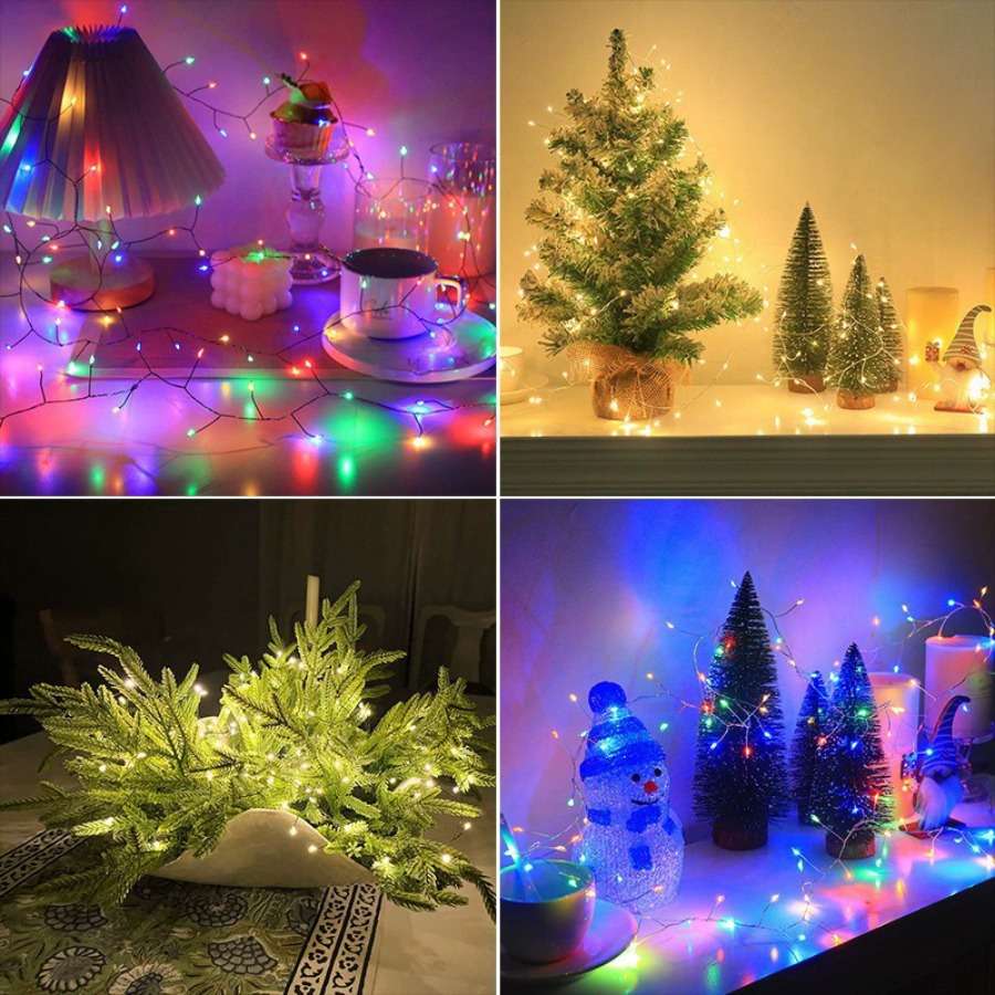 String Lights Color Multicolored Size3M 9.8Ft 100Leds