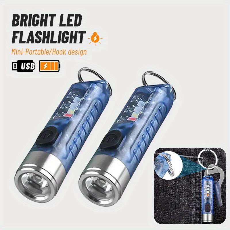 Keychain Ornament Items Flashlight Quantity2Pcs