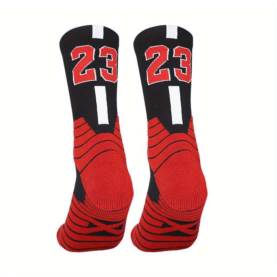 2 Pairs Random Color One Size High Elastic Socks