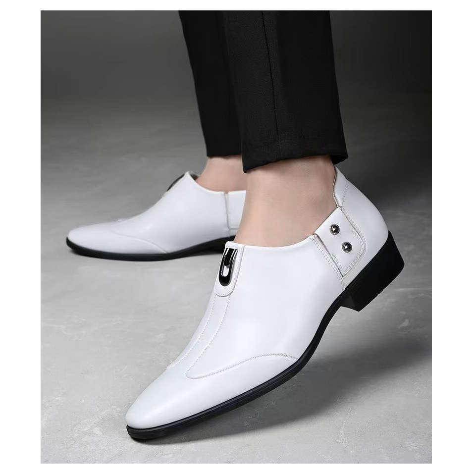 Mens Leather Shoes Color Black Sizeuk 7